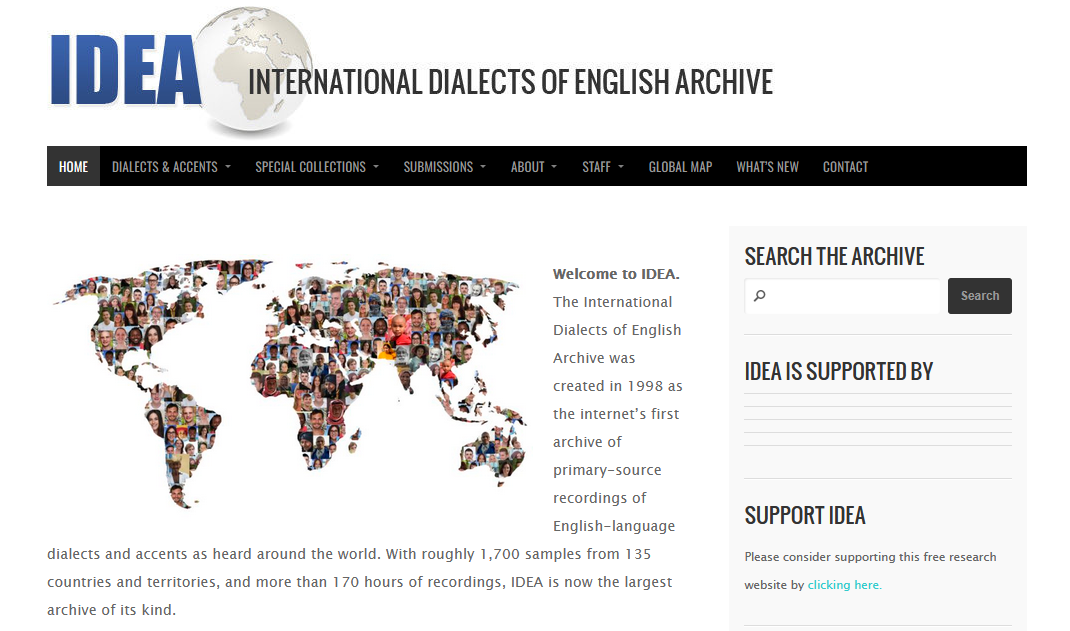 English Dialects Website Project